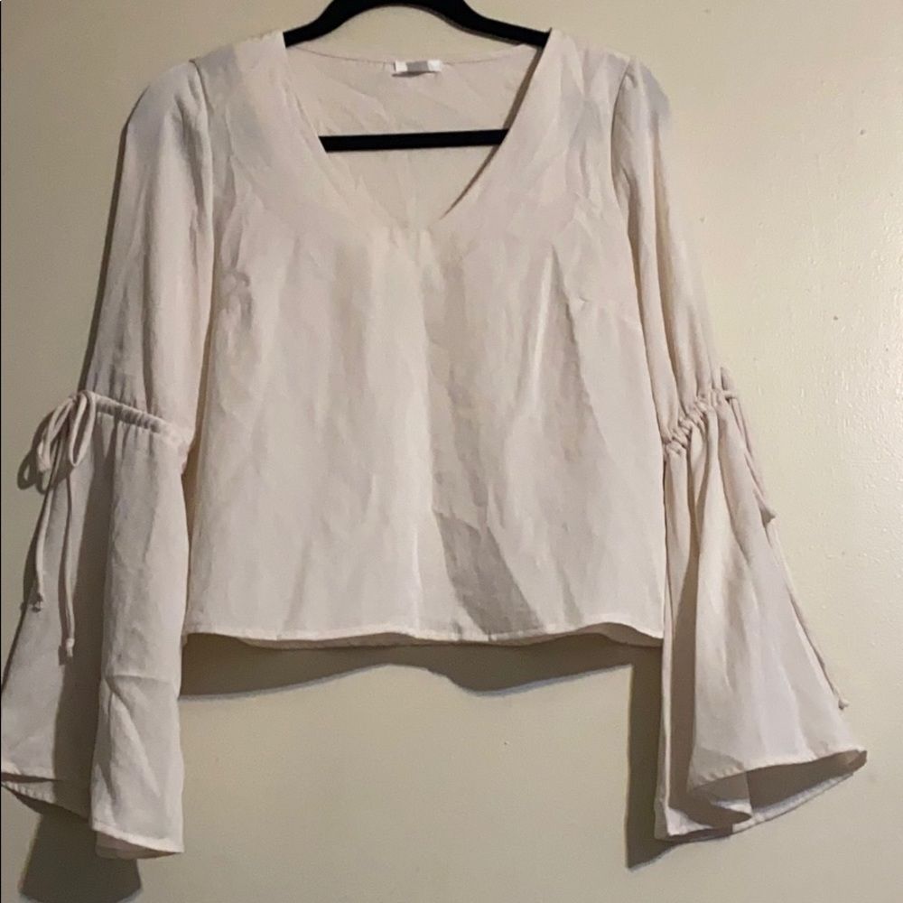 BP ivory bell sleeve top